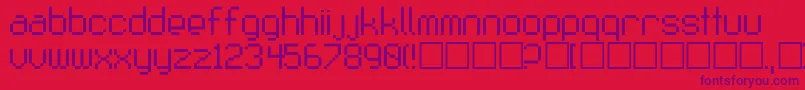 Fruitsalad Font – Purple Fonts on Red Background