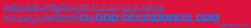 Jasper Font – Blue Fonts on Red Background