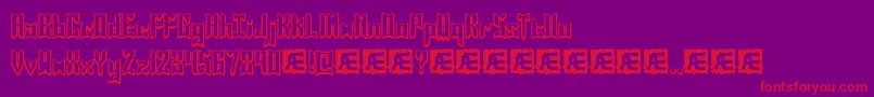 Jasper Font – Red Fonts on Purple Background