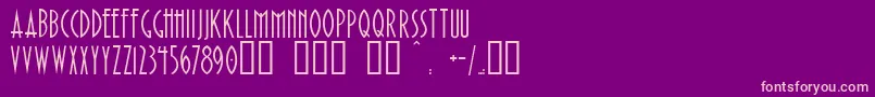 PaulistanaDeco Font – Pink Fonts on Purple Background