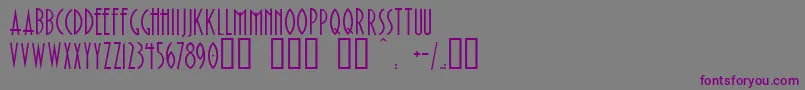 PaulistanaDeco Font – Purple Fonts on Gray Background