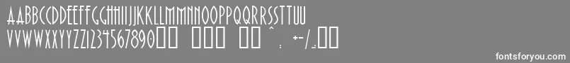 PaulistanaDeco-Schriftart – Weiße Schriften auf grauem Hintergrund