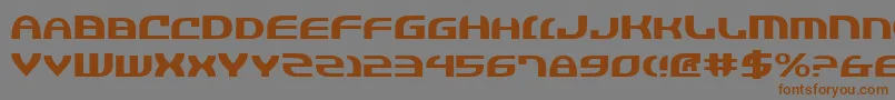 Jannv2e Font – Brown Fonts on Gray Background