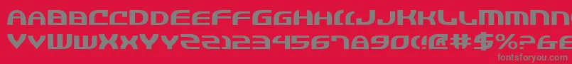 Jannv2e Font – Gray Fonts on Red Background