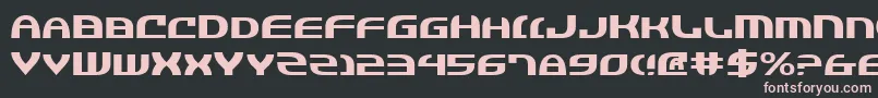 Jannv2e Font – Pink Fonts on Black Background