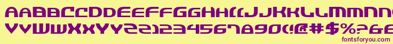 Jannv2e Font – Purple Fonts on Yellow Background