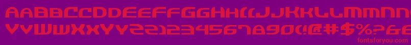 Jannv2e Font – Red Fonts on Purple Background