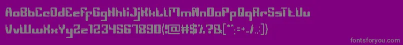 Computerrobot Font – Gray Fonts on Purple Background