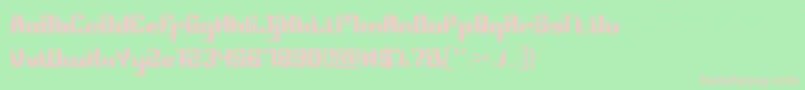 Computerrobot Font – Pink Fonts on Green Background