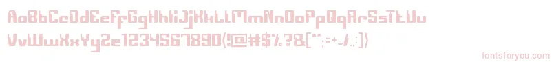 Computerrobot Font – Pink Fonts on White Background