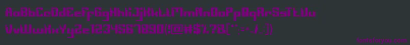 Computerrobot Font – Purple Fonts on Black Background