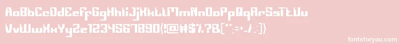 Computerrobot Font – White Fonts on Pink Background