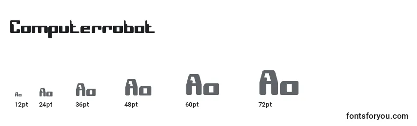 Размеры шрифта Computerrobot