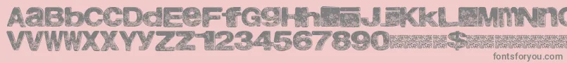 Шрифт Northbeach – серые шрифты на розовом фоне