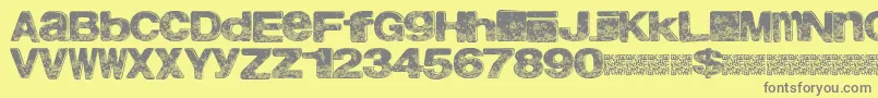 fuente Northbeach – Fuentes Grises Sobre Fondo Amarillo