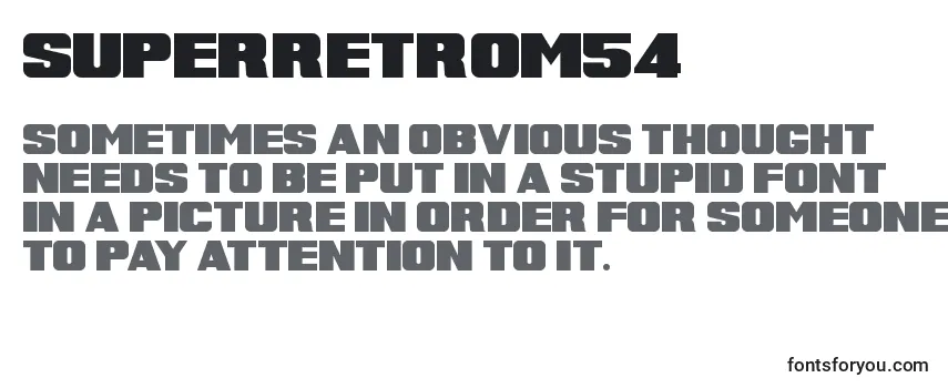 Review of the SuperRetroM54 Font