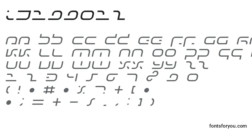 A fonte Ij199012 – alfabeto, números, caracteres especiais