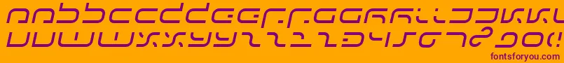 Ij199012 Font – Purple Fonts on Orange Background