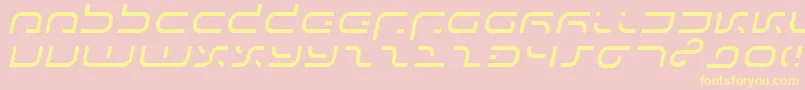 Ij199012 Font – Yellow Fonts on Pink Background
