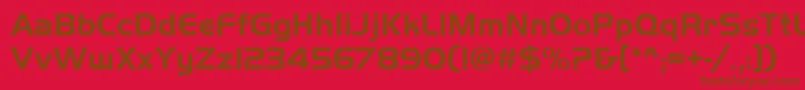 Подробнее о шрифте Handelgotdbol Шрифт Handelgotdbol – коричневые шрифты на красном фоне