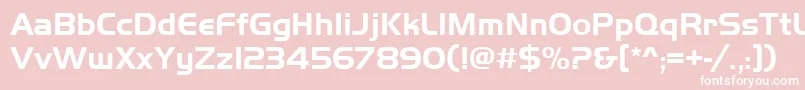 Handelgotdbol Font – White Fonts on Pink Background