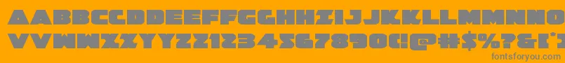 Jedisfexpand Font – Gray Fonts on Orange Background