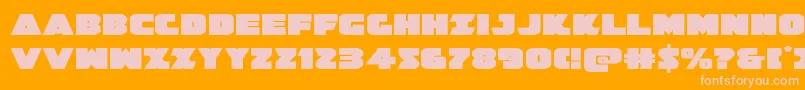 Jedisfexpand Font – Pink Fonts on Orange Background