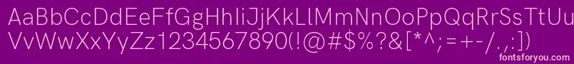 En savoir plus sur la police HkgroteskLight Police HkgroteskLight – polices roses sur fond violet