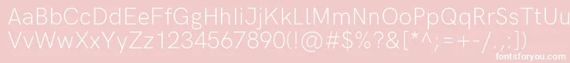 More about HkgroteskLight Font HkgroteskLight Font – White Fonts on Pink Background