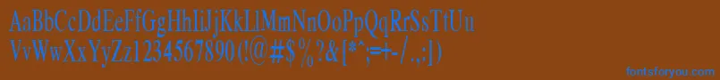 RespectPlain.001.00160n Font – Blue Fonts on Brown Background
