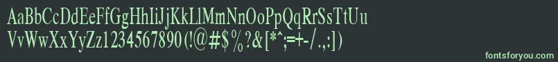 RespectPlain.001.00160n Font – Green Fonts on Black Background