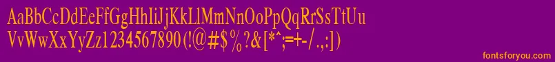 RespectPlain.001.00160n Font – Orange Fonts on Purple Background