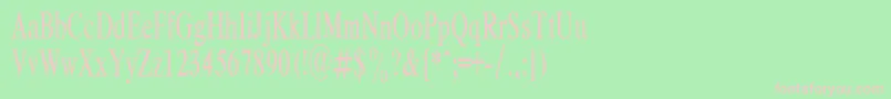 RespectPlain.001.00160n Font – Pink Fonts on Green Background