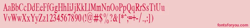 RespectPlain.001.00160n Font – Red Fonts on Pink Background