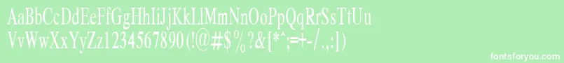 RespectPlain.001.00160n Font – White Fonts on Green Background