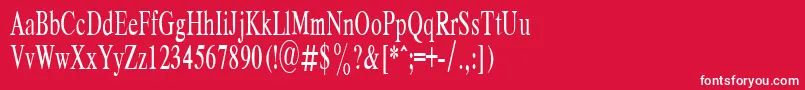 RespectPlain.001.00160n Font – White Fonts on Red Background