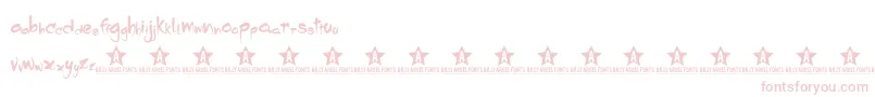Dropping Font – Pink Fonts on White Background