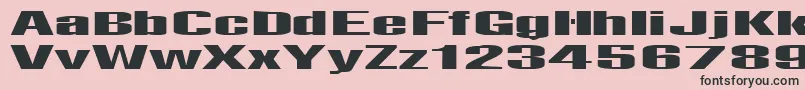 Telfor Font – Black Fonts on Pink Background