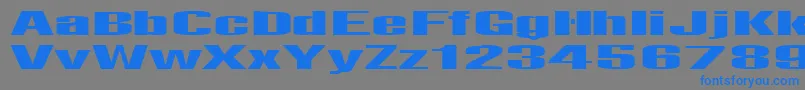 Telfor Font – Blue Fonts on Gray Background