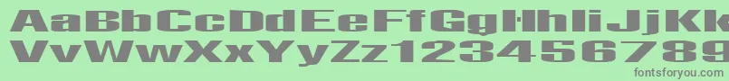 Telfor Font – Gray Fonts on Green Background