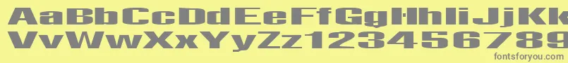Telfor Font – Gray Fonts on Yellow Background