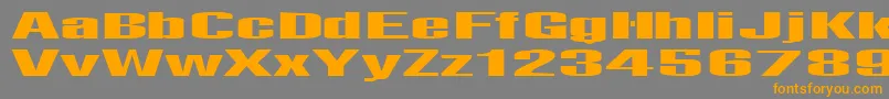Telfor Font – Orange Fonts on Gray Background