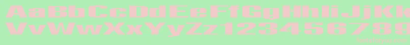 Telfor Font – Pink Fonts on Green Background