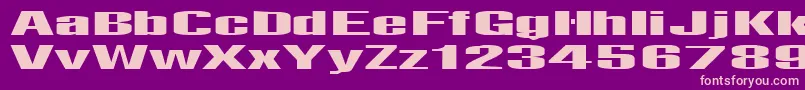 Telfor Font – Pink Fonts on Purple Background