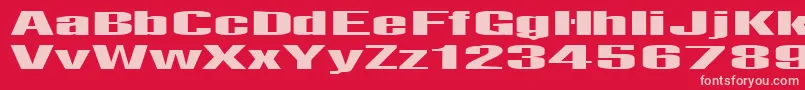 fuente Telfor – Fuentes Rosadas Sobre Fondo Rojo