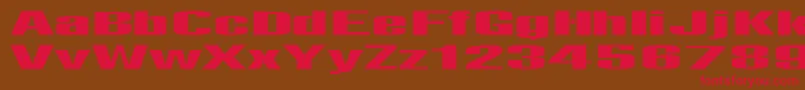 Telfor Font – Red Fonts on Brown Background