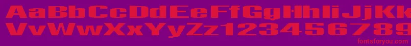 Telfor Font – Red Fonts on Purple Background