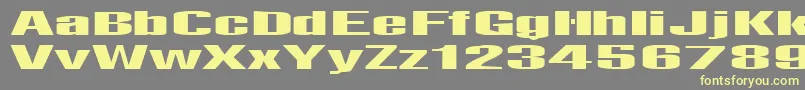 Telfor Font – Yellow Fonts on Gray Background