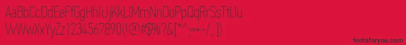 Más sobre la fuente PfdintextcompproXthin fuente PfdintextcompproXthin – Fuentes Negras Sobre Fondo Rojo
