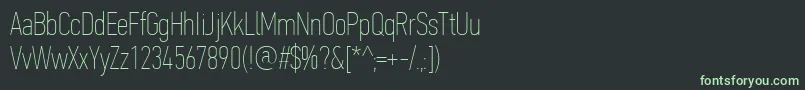 fuente PfdintextcompproXthin – Fuentes Verdes Sobre Fondo Negro